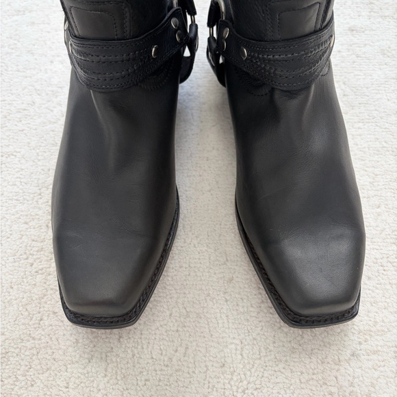 Black Leather Boulet motorcycle boots - Picture 3 of 8